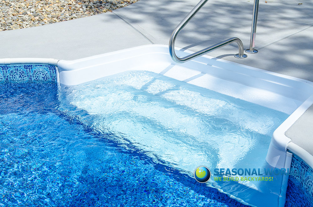 STEPS, LOVESEATS, BENCHES & SWIMOUTS Seasonal World